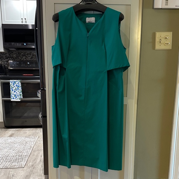 Marina Rinaldi Teal Sleeveless Midi Dress - Picture 1 of 3